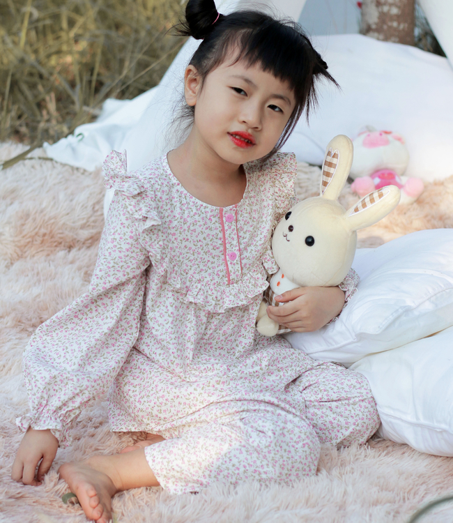 Set mặc nhà hoa nhí bèo ngực (có 4 màu)