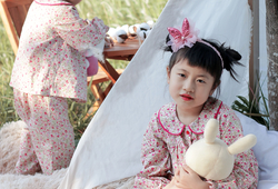 Set mặc nhà hoa nhí cổ sen (có 3 màu)