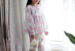 Set Pỵjamas babydoll bông hồng