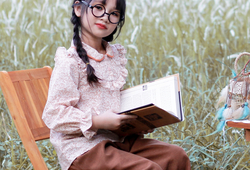 Quần culottes ống rộng màu nâu