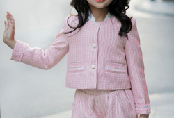 Set Vest hồng + quần short