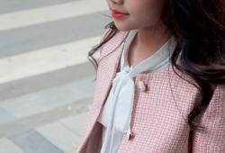 Set Vest hồng + quần short