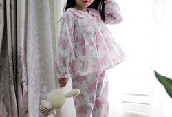Set Pỵjamas babydoll bông hồng