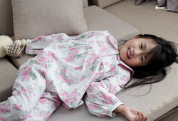 Set Pỵjamas babydoll bông hồng