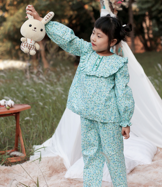 Set mặc nhà hoa nhí bèo ngực (có 4 màu)