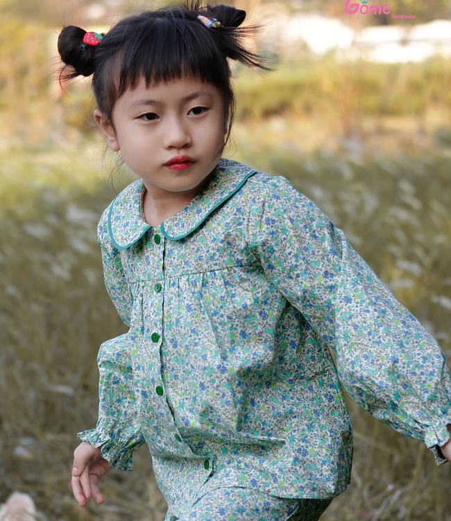 Set mặc nhà hoa nhí cổ sen (có 3 màu)