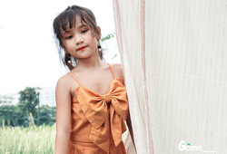 Set áo nơ ngực + quần màu vàng